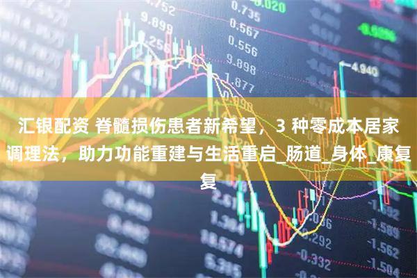 汇银配资 脊髓损伤患者新希望，3 种零成本居家调理法，助力功能重建与生活重启_肠道_身体_康复