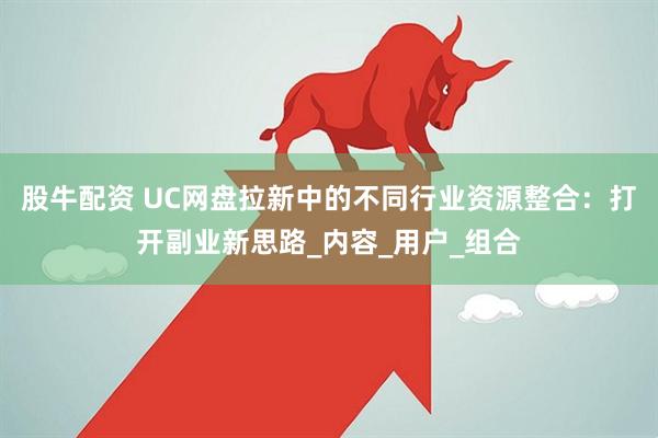 股牛配资 UC网盘拉新中的不同行业资源整合：打开副业新思路_内容_用户_组合