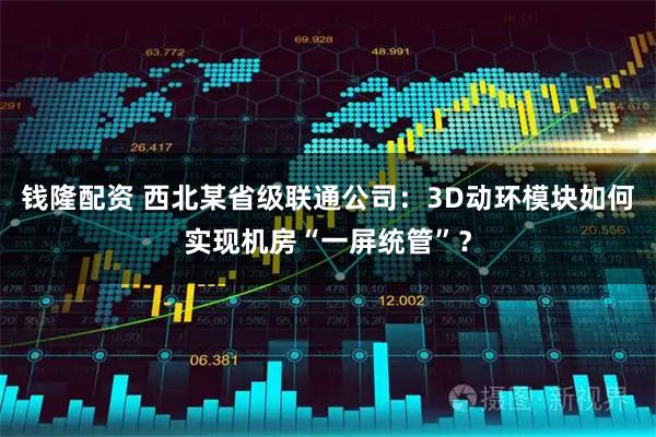 钱隆配资 西北某省级联通公司：3D动环模块如何实现机房“一屏统管”？